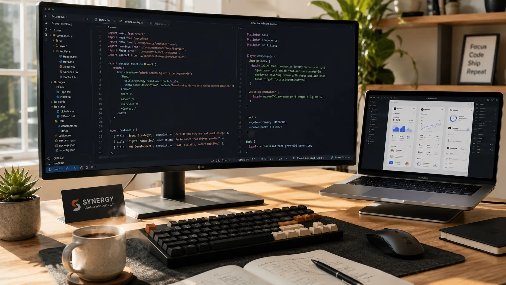 Synergy Brand Architect - Best Web and App Development Services in Patna Bihar React Nextjs NodeJS Development